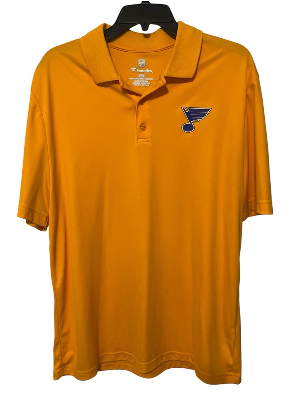 Men’s Yellow Fanatics St. Louis Blues Polo
